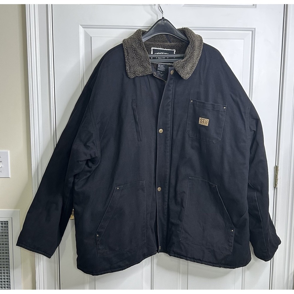 Rocawear State Property Canvas Jacket MENS 6X ST8 Work Chore Black VTG Y2K READ*